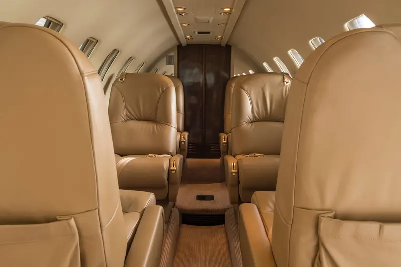 Private jet cabin